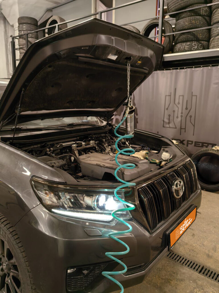 Чип-тюнинг, удаление DPF и EGR на Toyota Land Cruiser Prado 2.8D 2021