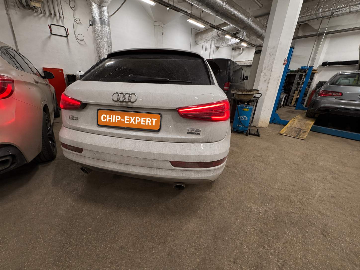 кадр из мастерской Audi Q3 2015 в CHIP-EXPERT — chip-expert.pro